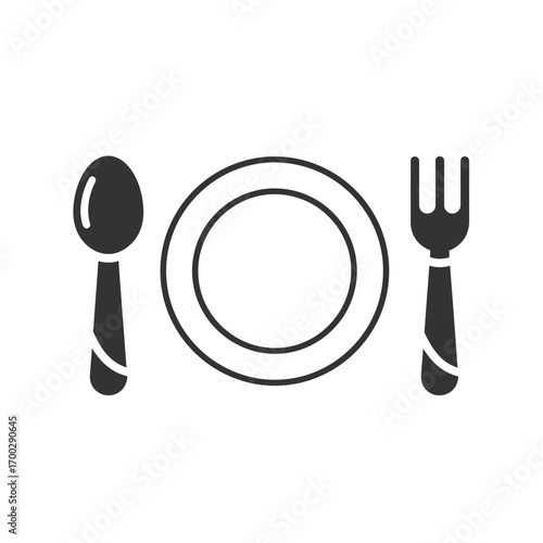 Simple Table Setting for Meal Time.