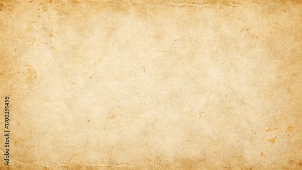 Obraz premium Aged vintage paper texture background with warm beige tones and subtle imperfections for design projects