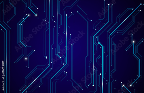 Cyber Technology Circuit Connection Lines Abstract Wallpaper