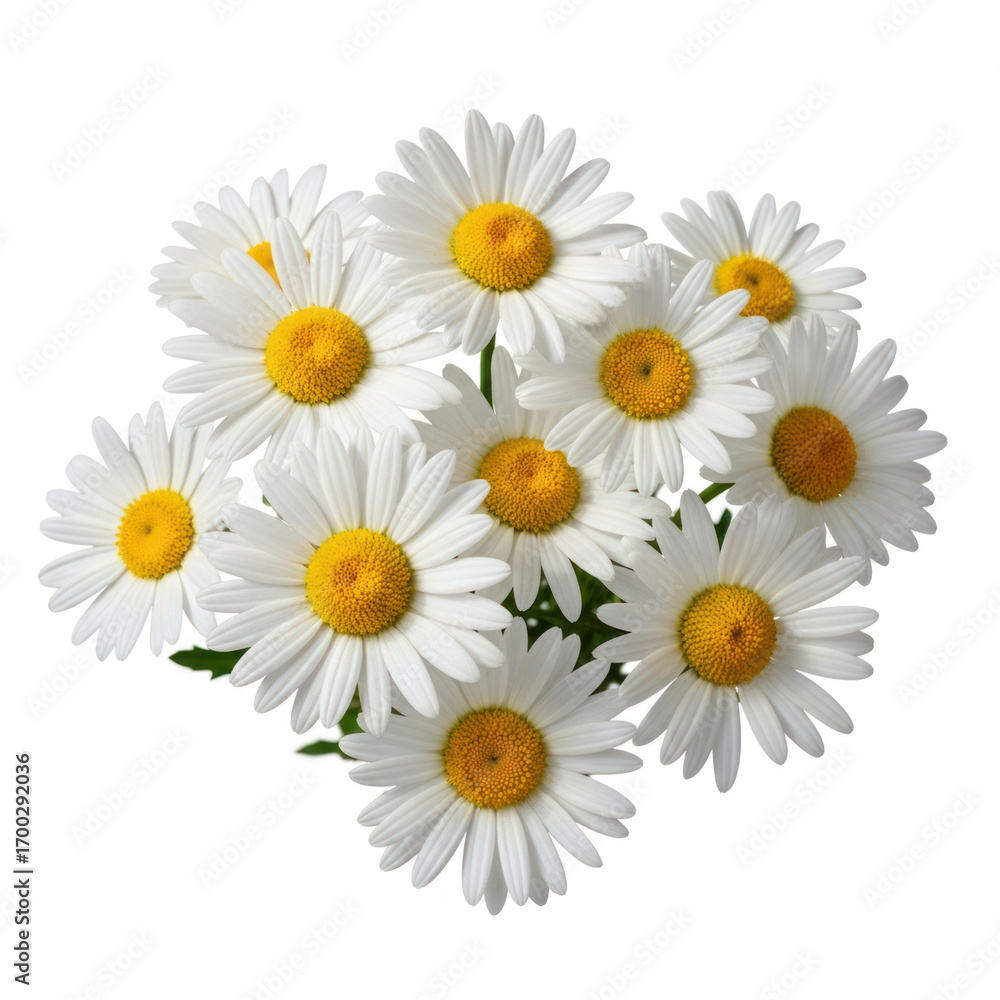 Fototapeta premium daisies on white background