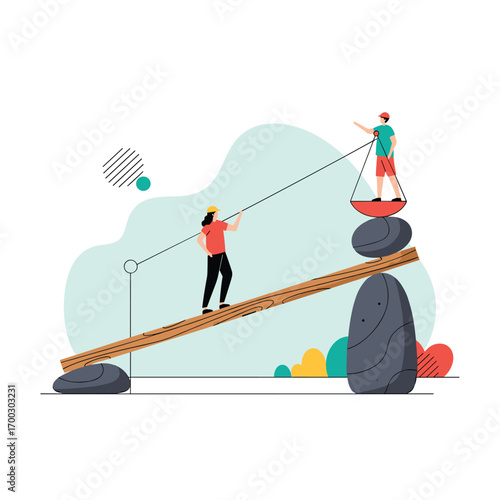 Achieving equilibrium through collaborative effort and resourceful solutions for balanced outcomes
