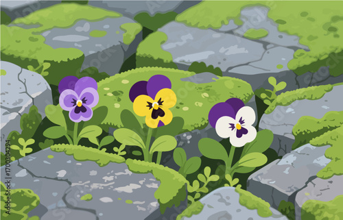  Plant close-up vector image