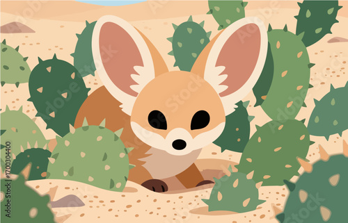 Mammalian close-up vector image