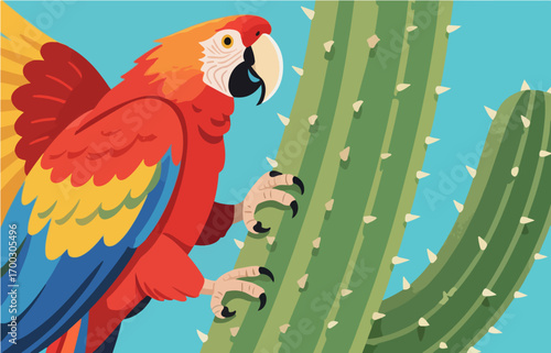 Bird close-up vector image
