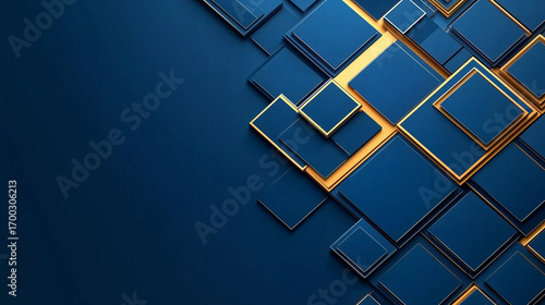 Blue geometric background