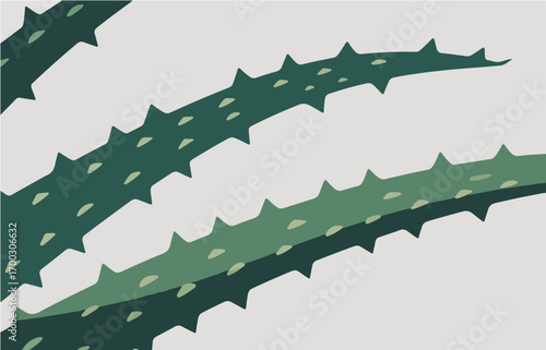 Plant close-up vector image