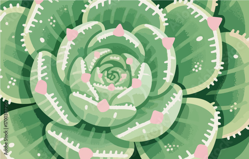 Plant close-up vector image