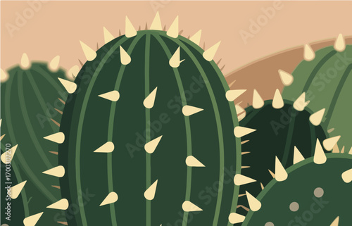 Plant close-up vector image