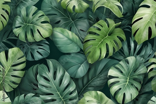 Wallpaper Mural Tropical Leaves Seamless Torontodigital.ca