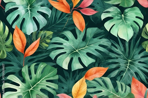 Tropical Leaves Seamless