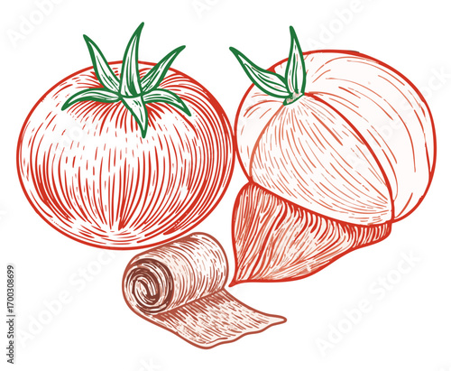 Peeled Tomato & Tomato Leather