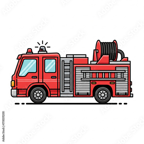 fire truck vector illustration