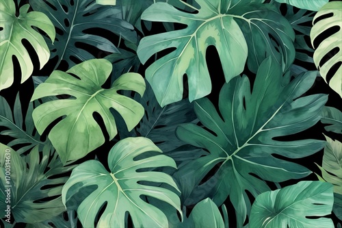 Tropical Leaves Seamless