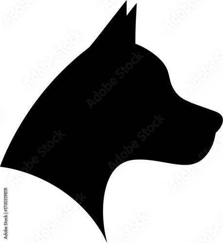 Dog Silhouette Vector Illustration Pet Animal Design