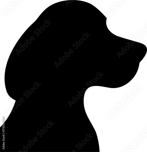 Dog Silhouette Vector Illustration Pet Animal Design