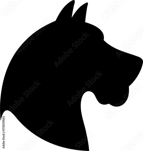 Dog Silhouette Vector Illustration Pet Animal Design