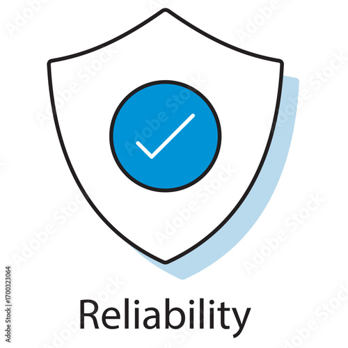 Reliability Icon, The True Meaning of Reliability in Everyday Life, How Reliability Builds Trust and Confidence, Reliability vs. Validity, Key Concepts Explained, Reliability at Work, The Role, vector