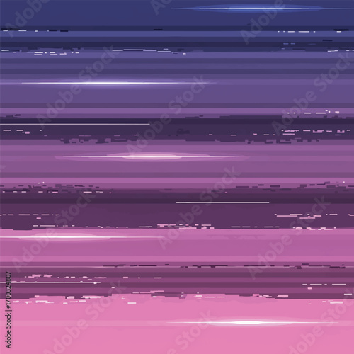 Abstract pixelated gradient background featuring shades of purple and pink hues, seamless pattern, royalty stock.