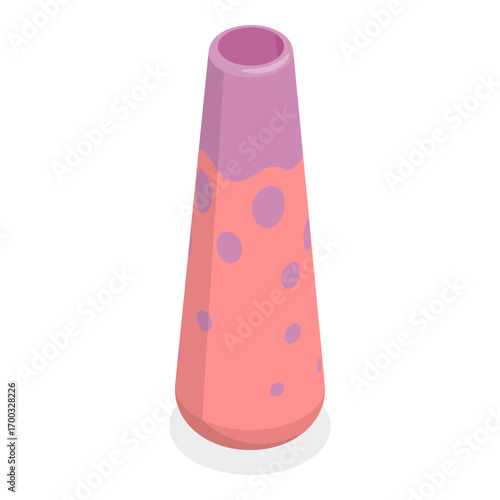 3D Isometric Flat Vector Illustration of Pottery, Elegant Ceramic Vases For Decoration. Item 1