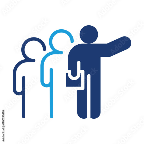 team leader colored icon vector design good for web or mobile app