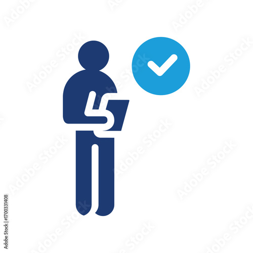 inspector colored icon vector design good for web or mobile app