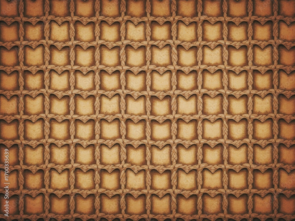 Fototapeta premium Abstract brown background with a captivating pattern of wavy lines perfect for modern design projects