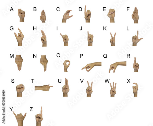 Learn American Sign Language Alphabet Chart Hands Guide
