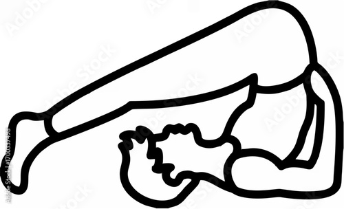 Plow pose icon Vector.eps
