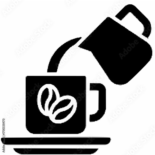 Service icon coffee shop rela...