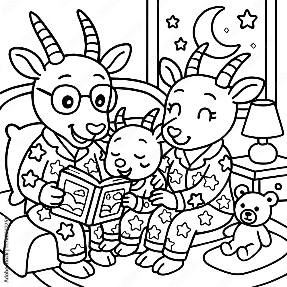 Fototapeta premium bed time story 1