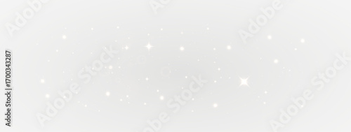 Bright glowing stardust PNG with sparkling confetti, golden glittering particles, radiant magical light, twinkling stars, festive holiday background, elegant luminous card illustration.