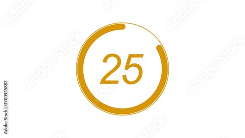 Circle countdown timer animation from 30 to 0 second animation on white background .30 second countdown timer 30 Seconds Circle Countdown Timer Animation from 30 to 0 Seconds Animated Countdown.