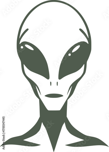 Design of creative alien head