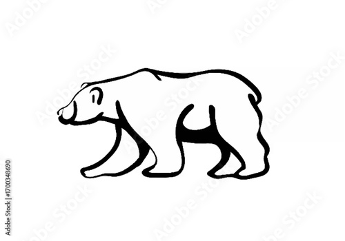 Grizzly bear silhouette.eps