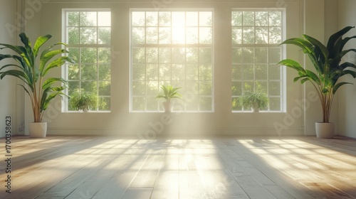 Wallpaper Mural Sunlight streaming through windows Torontodigital.ca