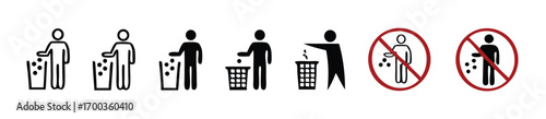 Trash icons set. trash can icon. delete sign and symbol. 