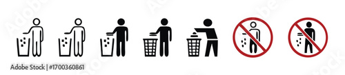 Trash icons set. trash can icon. delete sign and symbol. 