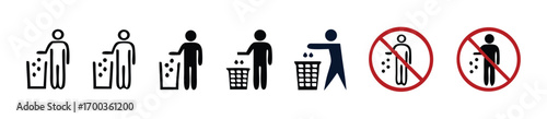 Trash icons set. trash can icon. delete sign and symbol. 