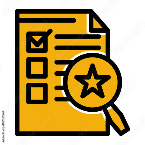 Job Candidate Evaluation icon from the Hiring icon collection (Glyph Color Lineal Style)