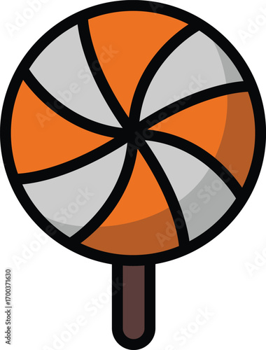 Lollipop isolated in a white background vector illustration