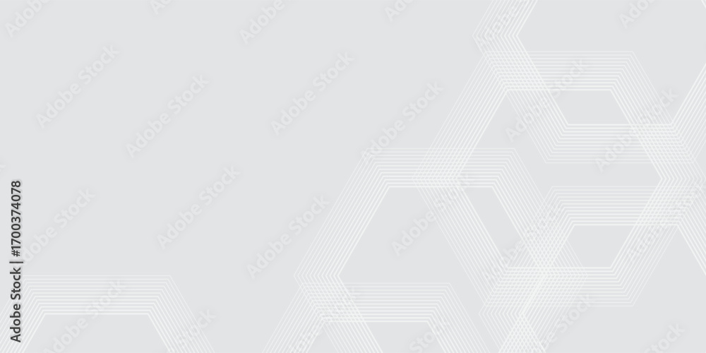 Fototapeta premium Vector White geometric abstract background overlap layer. graphic design element circles style concept texture disign