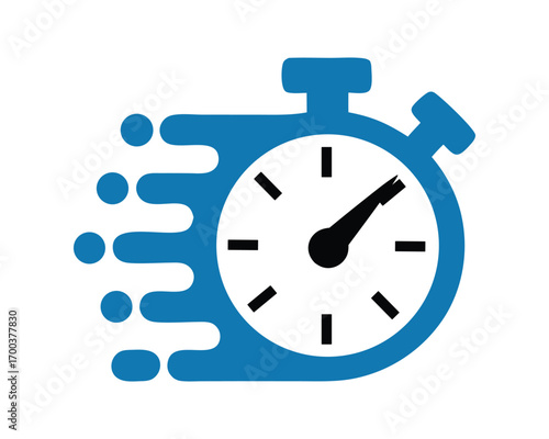 Time Flies Dynamic Stopwatch Illustration for Efficiency
