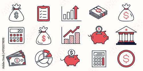 Financial icons collection