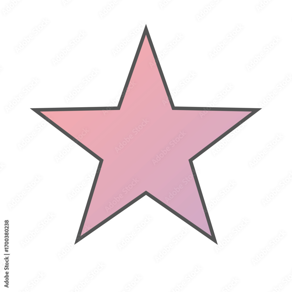 Fototapeta premium Pastel Gradient Star 3
