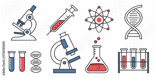 Science and medical icons