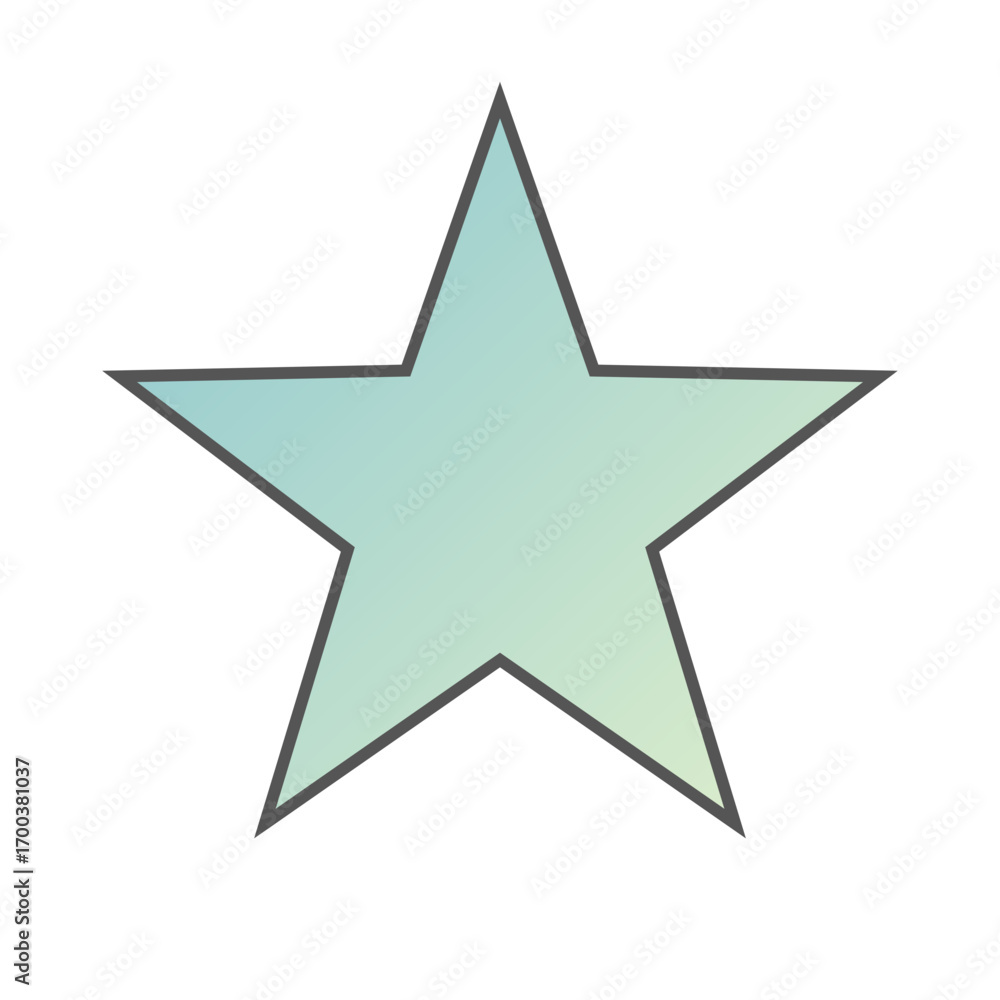 Fototapeta premium Pastel Gradient Star 85