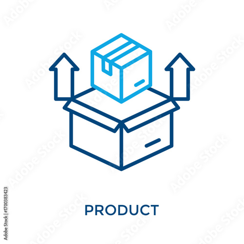 Product Icon Outline Color Style. Vector Illustration For Graphic Design