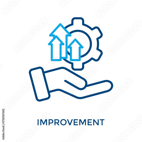 Improvement Icon Outline Color Style. Vector Illustration For Graphic Design