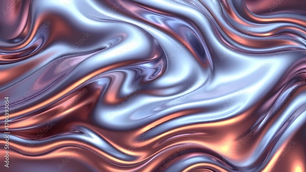 Fototapeta premium Creative Monument Liquid Iron Mesmerizing Futuristic Abstract Design Minimalist