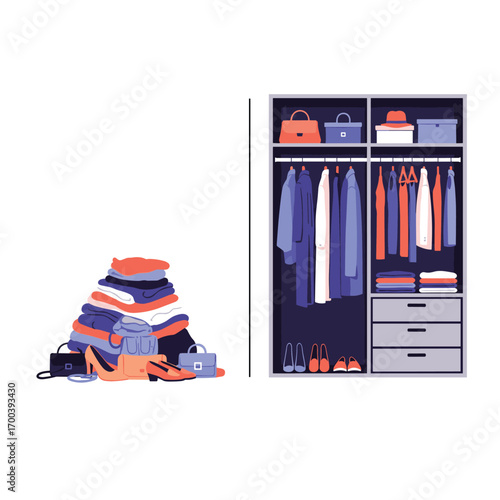 Decluttering closet organization tips for a tidy wardrobe